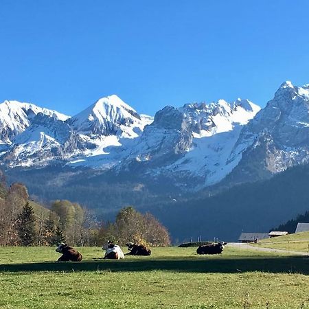 Bel Appartement Avec Vue Exceptionnelle Le Grand-Bornand Exteriör bild