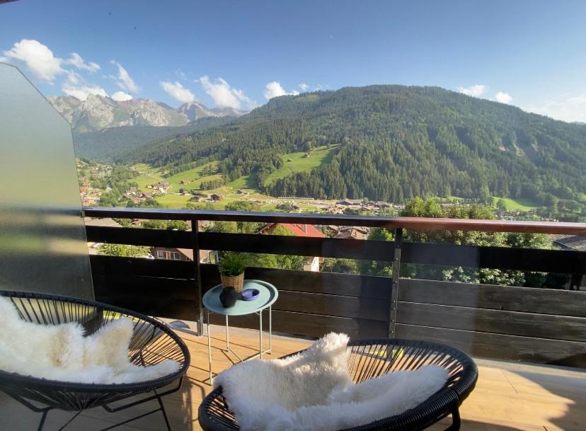 Bel Appartement Avec Vue Exceptionnelle Le Grand-Bornand Exteriör bild