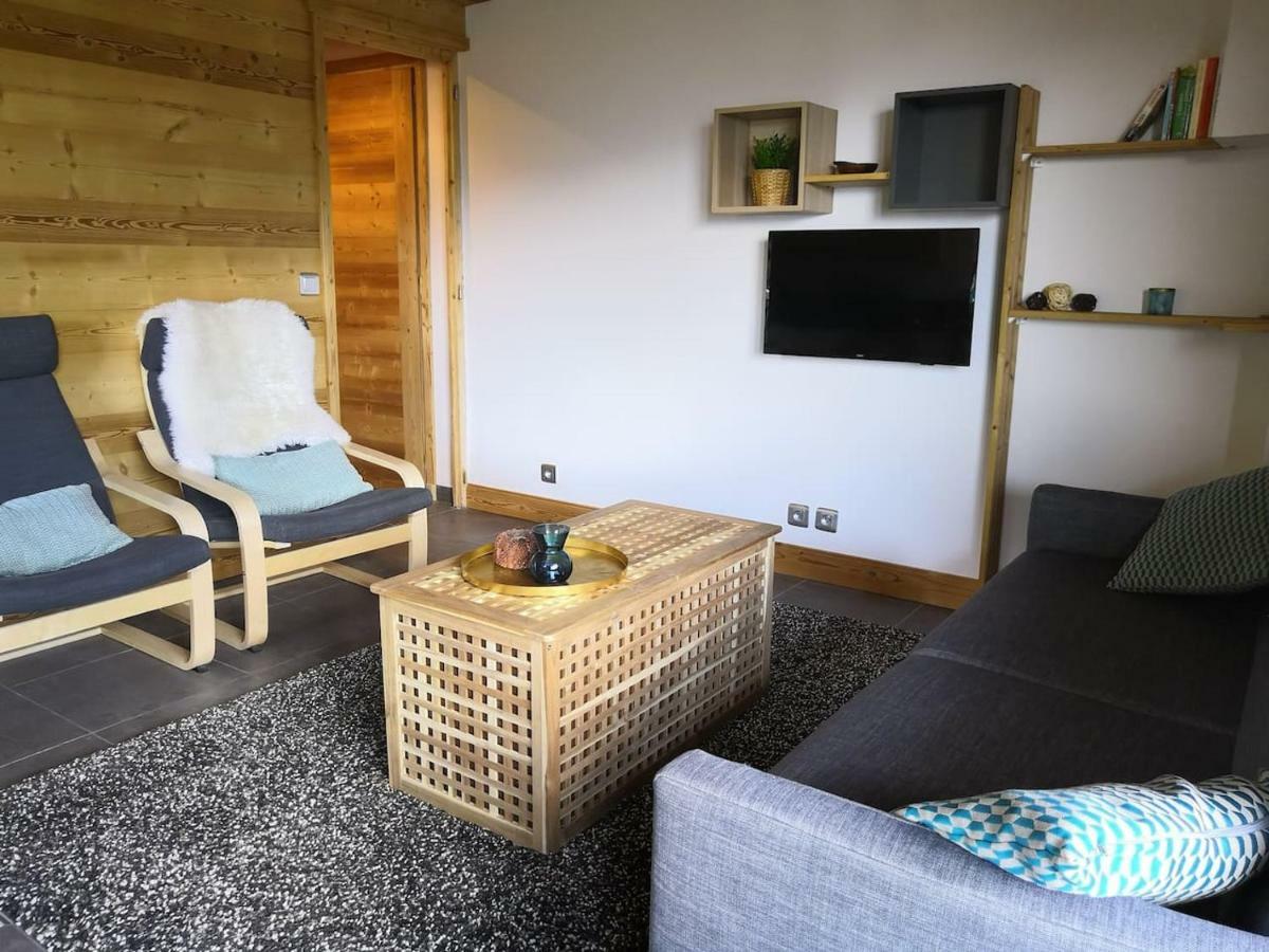 Bel Appartement Avec Vue Exceptionnelle Le Grand-Bornand Exteriör bild
