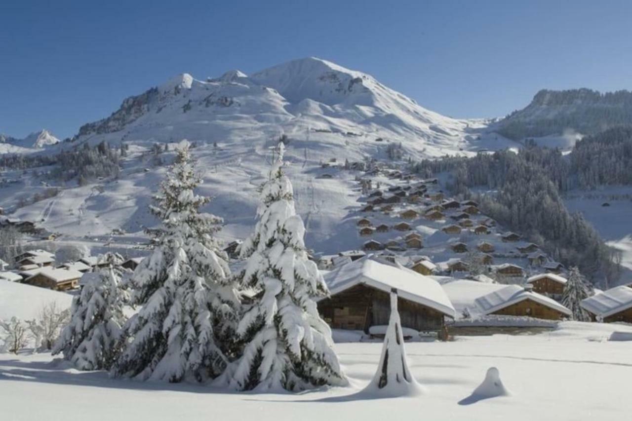 Bel Appartement Avec Vue Exceptionnelle Le Grand-Bornand Exteriör bild