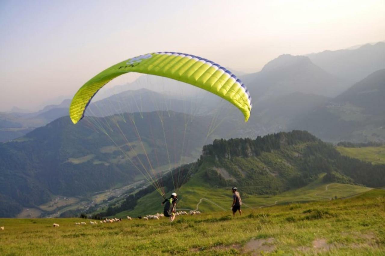 Bel Appartement Avec Vue Exceptionnelle Le Grand-Bornand Exteriör bild